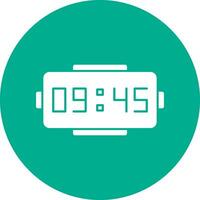 Digital clock Vector Icon Design