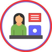 Blogger Vector Icon Design