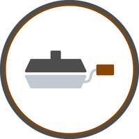 Frying pan Vector Icon Design