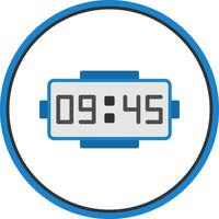 Digital clock Vector Icon Design