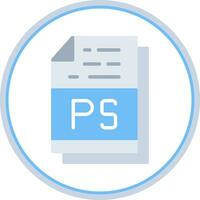 PS File Format Vector Icon Design