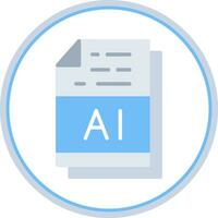 AI File Format Vector Icon Design