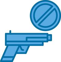 pistola prohibición vector icono diseño