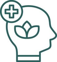 diseño de icono de vector de salud mental