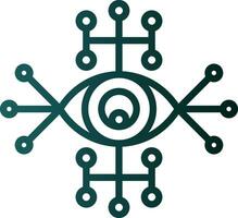 Cyber eye Vector Icon Design