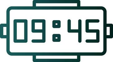 Digital clock Vector Icon Design