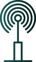 Radio antenna Vector Icon Design