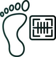 Footprint Vector Icon Design