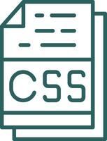 Css File Format Vector Icon Design