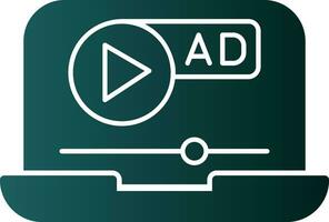 Video ad Vector Icon Design