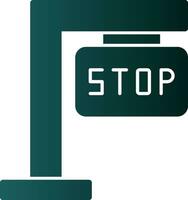 Stop sign Vector Icon Design