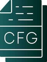 Cfg File Format Vector Icon Design