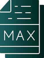 Max File Format Vector Icon Design