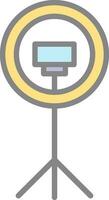 Ring light Vector Icon Design