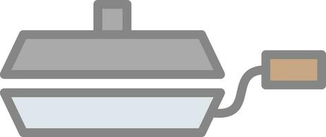 Frying pan Vector Icon Design