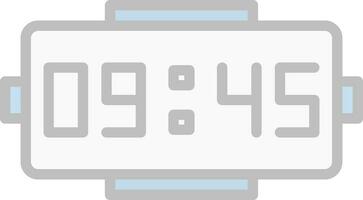 Digital clock Vector Icon Design