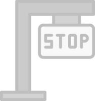 diseño de icono de vector de señal de stop