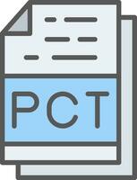 Pct File Format Vector Icon Design