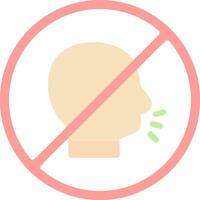 No shouting Vector Icon Design