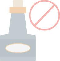 Alcohol ban Vector Icon Design