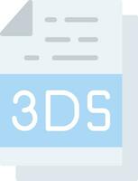 3ds File Format Vector Icon Design