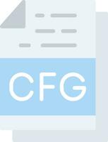 Cfg File Format Vector Icon Design