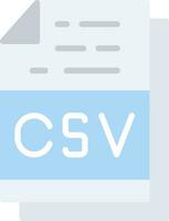 Csv File Format Vector Icon Design