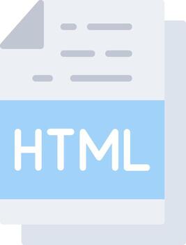 Html File Format Vector Icon Design