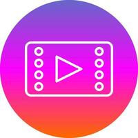 diseño de icono de vector de reproductor de video