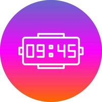 Digital clock Vector Icon Design