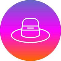 diseño de icono de vector de sombrero