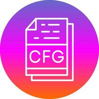 Cfg File Format Vector Icon Design
