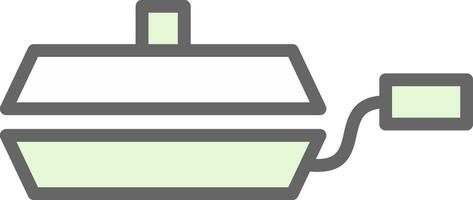 Frying pan Vector Icon Design