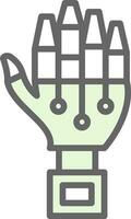 Robot hand Vector Icon Design