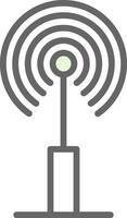 Radio antenna Vector Icon Design