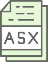 Asx File Format Vector Icon Design