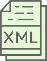 xml archivo formato vector icono diseño