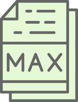 Max File Format Vector Icon Design