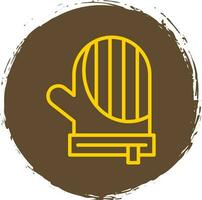 Oven mitts Vector Icon Design