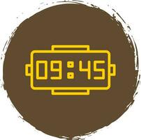 Digital clock Vector Icon Design