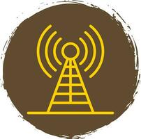 Radio antenna Vector Icon Design