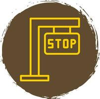 diseño de icono de vector de señal de stop