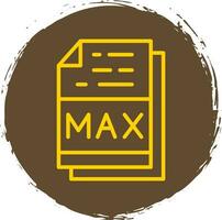 Max File Format Vector Icon Design