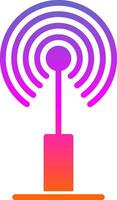 Radio antenna Vector Icon Design