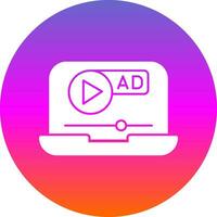 Video ad Vector Icon Design