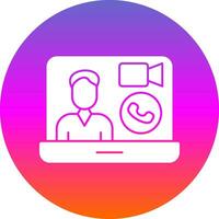 Video call Vector Icon Design