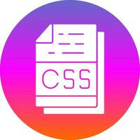 Css File Format Vector Icon Design