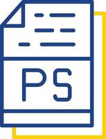 PS File Format Vector Icon Design