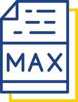 Max File Format Vector Icon Design