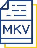 mkv vector icono diseño